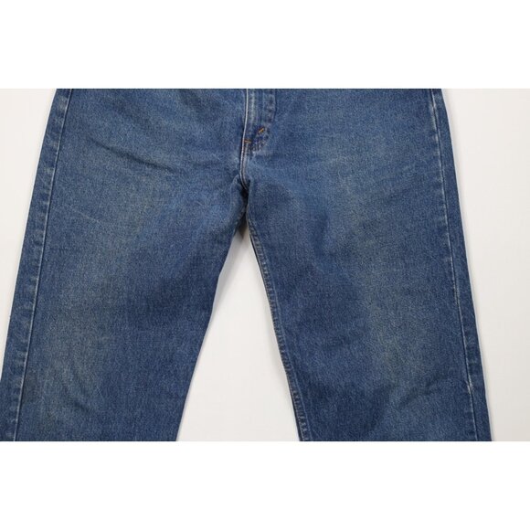 Vtg 90s Levis 505xx Mens 36x32 Distressed Regular Straight Leg Jeans Blue USA - Picture 3 of 16